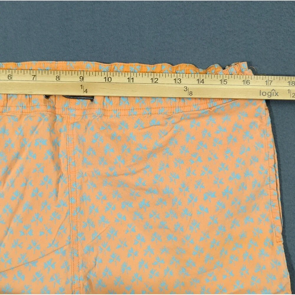 Zegna Sport Swim Trunks Men's L Orange Travel Vacation Beach